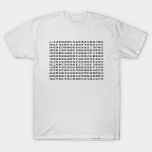 Pi Number Pattern T-Shirt